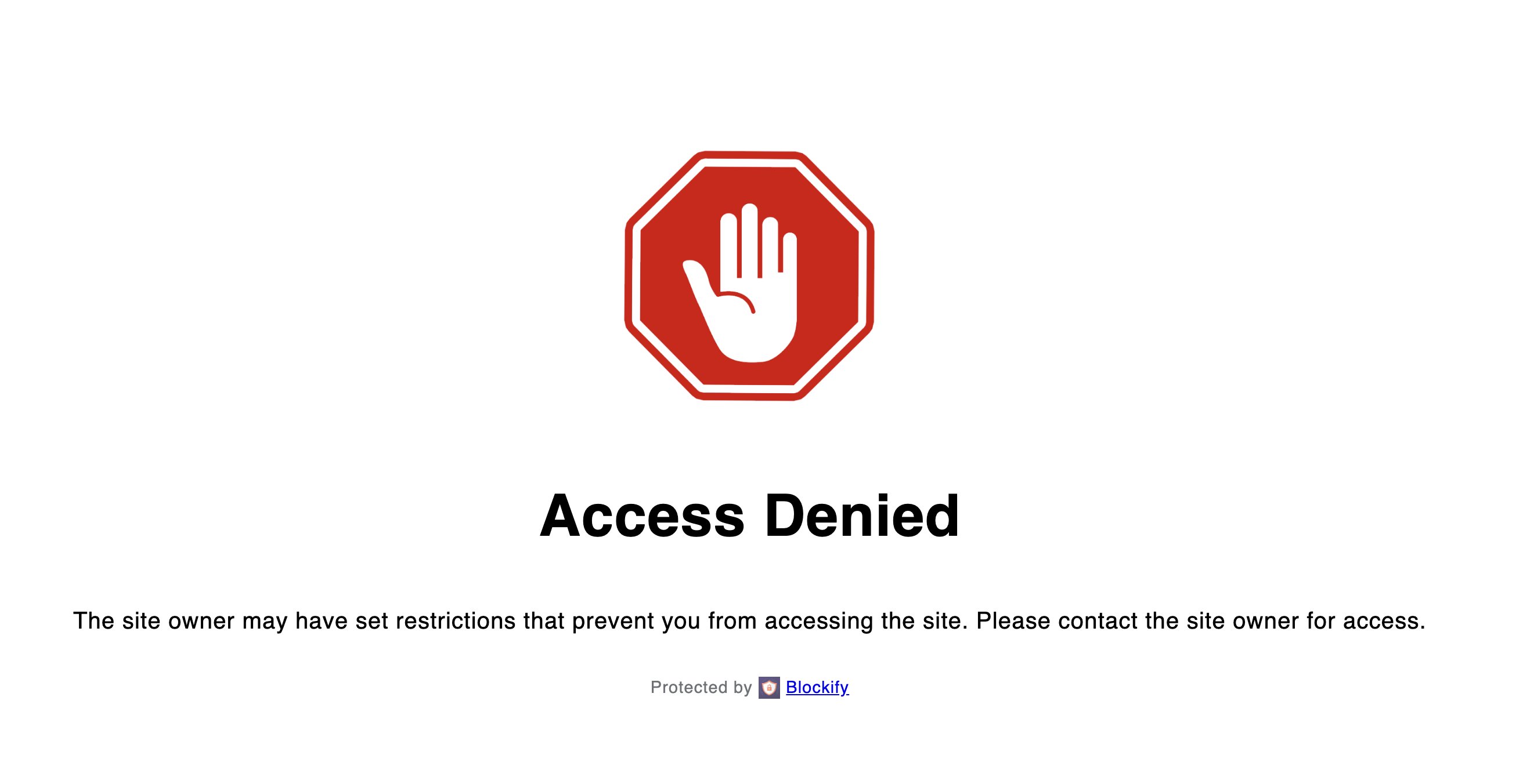 Access Denied in Shopify Store